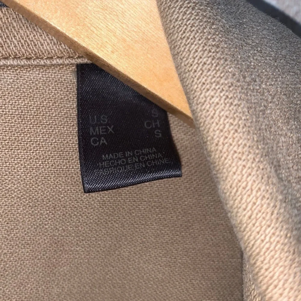 Liz Claiborne Womens‎ Tan Blazer Jacket Size Small Button Front Pockets